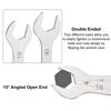 1/2pcs Thin Open End Wrench 5.5-32mm Metric Sandblasting Plated Stainless Steel Double Ended Slim Spanner for General Repairs