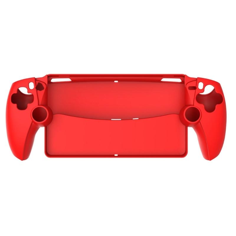 Silicone Protective Case Soft Protective Skin Cover Case for Console Remote Player Ergonomic Shockproof Antiscratch красный