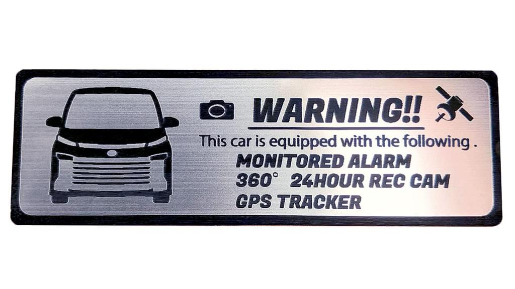 [Honami Works] VOXY 90 Series Security Emblem 24-Hour Surveillance Drive Recorder GPS Tracker Sticker