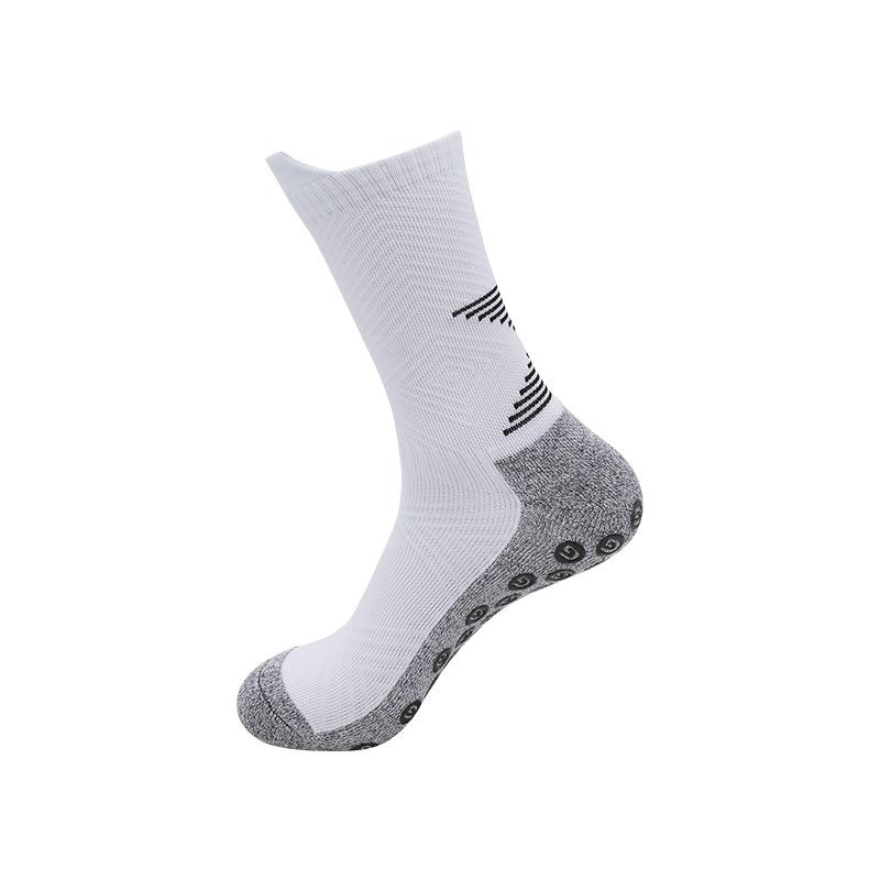 Non-Slip Socks Medium Tube Fitness Yoga Sports Thickened Towel Bottom Dispensing Football Socks Breathable Cycling Socks Men'S