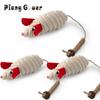 3pcs Artificial Mouse Cat Toy Teasing Stick Teasing Interactive Plush Mouse Pet Toy