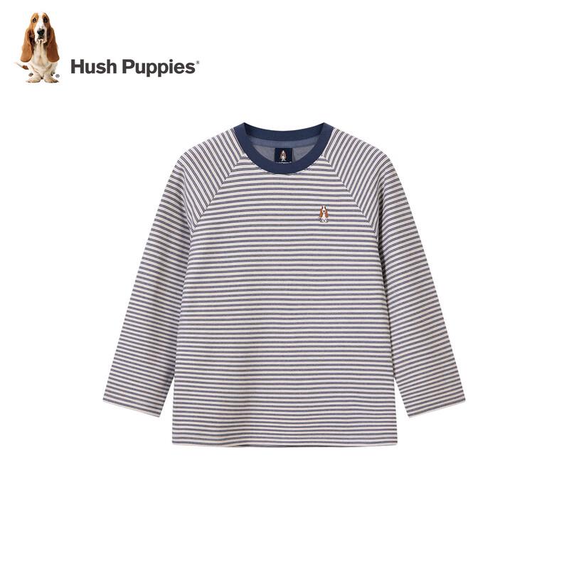 Hush Puppies Kids Long-Sleeve Striped Crewneck T-Shirt