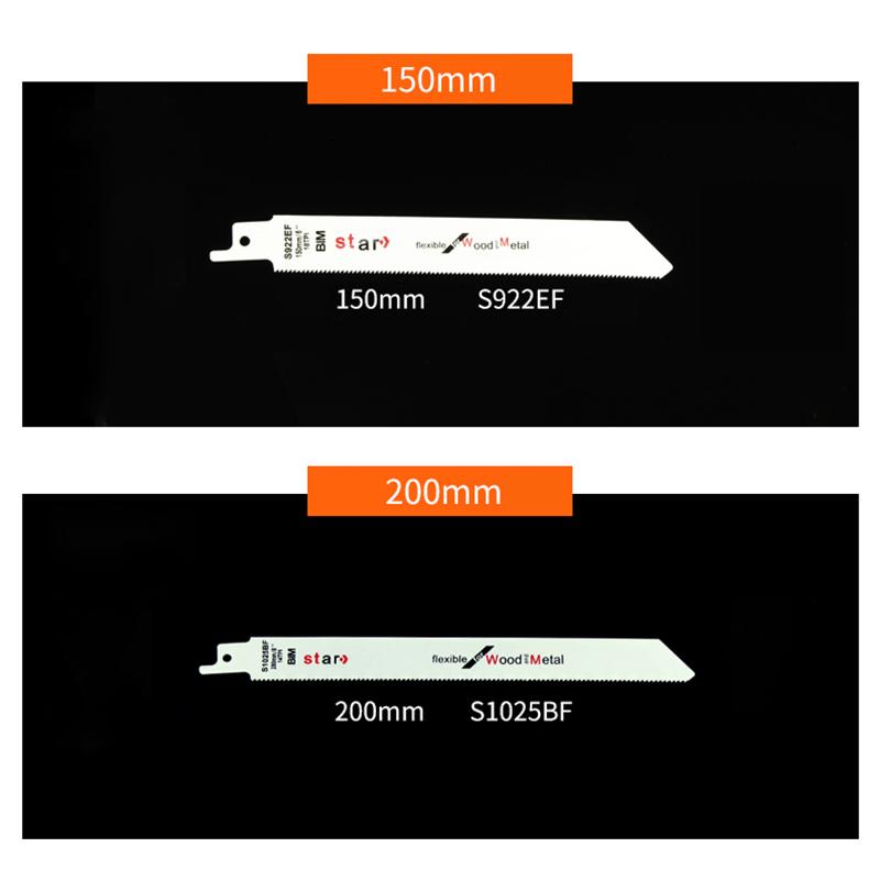 8pcs New Reciprocating Saber Saw Blades Set Metal Curve Wood Saber Saw Blades