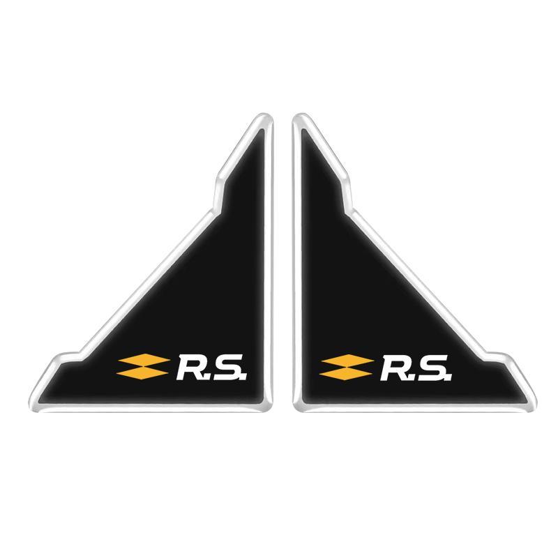 2 Piece Car Door Anti-collision Corner Protectors Stickers For Renault RS Megane 2 3 4 Trafic Scenic 2 Clio Captur Twingo QM6 Z666