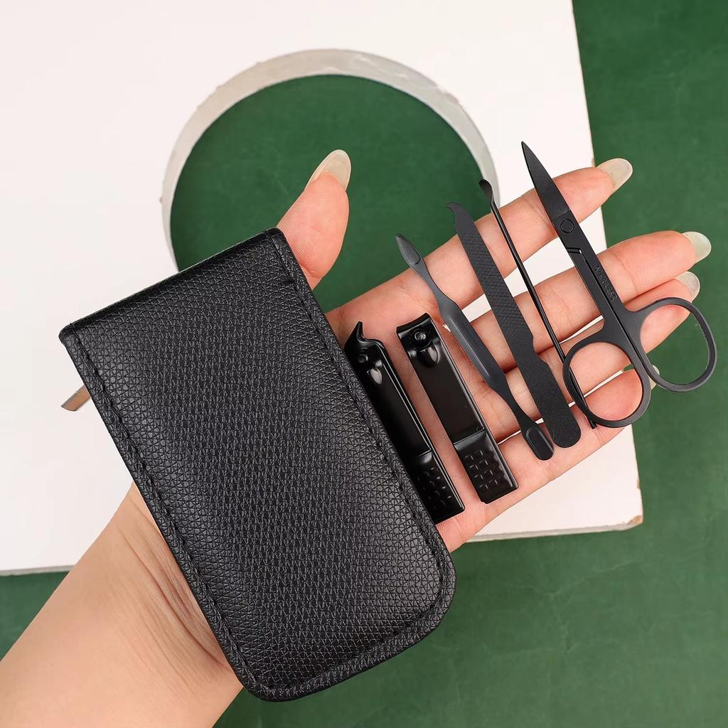 Tırnak makası seti Ev High End Erkek Ve Bayan Özel Tırnak Makası Manikür Güzellik Araçları 6 Parça Taşınabilir Ev