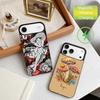 Cartoon M-Mushroom Phone Case For iPhone17,16,15,14,13,12,11 Max Black Wireless Charging Protecitve Cover