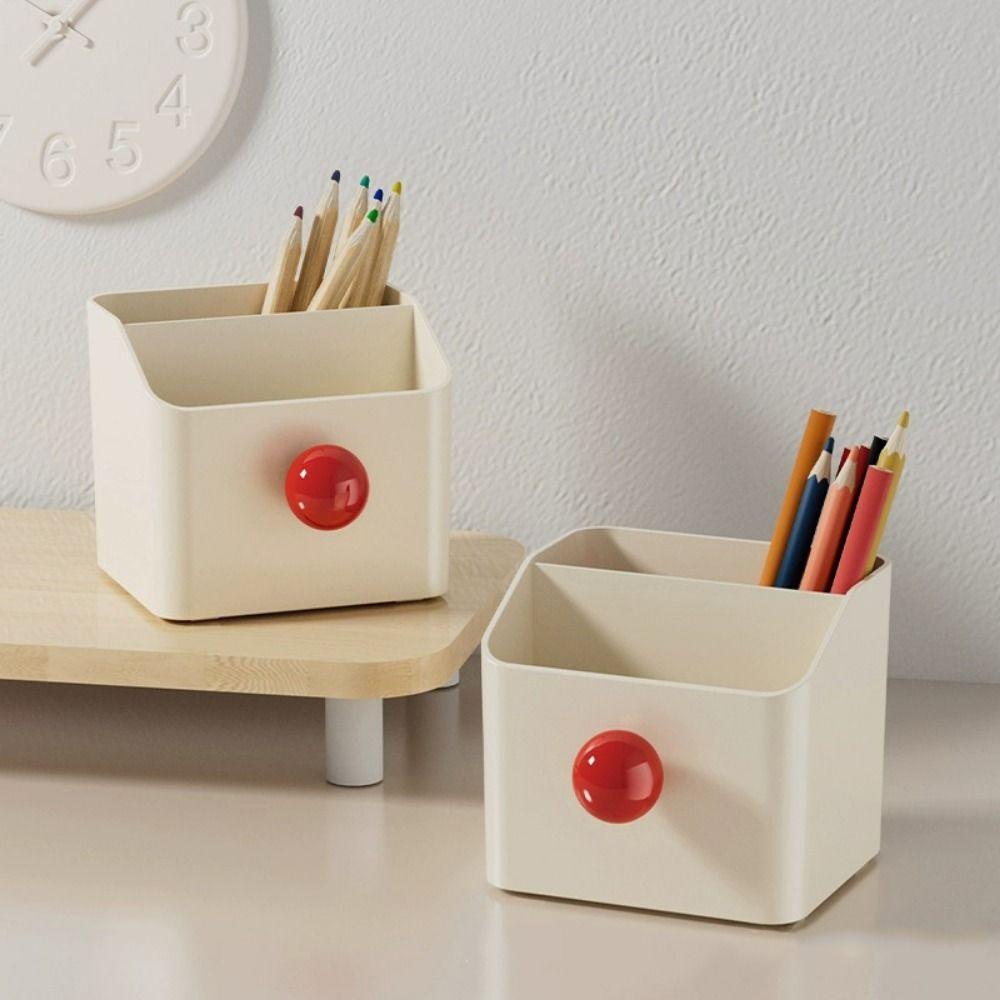Cute Makeup Brush Holder Creative Pen Holder Makeup Brush Storage Bucket Desk Accessories