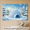 1Pcs Winter Scene Igloo Pattern Decoration Background Winter Backdrop For Photo Studio Photo Booth Party
