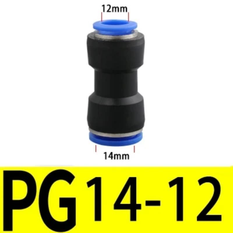 1PC PU PG Pneumatický rychlospojka Plastová hadice Vzduchová trubka 4 6 8mm 10mm 12mm 14mm 16mm Přímá Redukující plyn Rychlé připojení