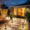 Tomshine Outdoor Solar Pathway Lights 6pack LEDs Lawn Lamp IP44 Waterresistant DusktoDawn