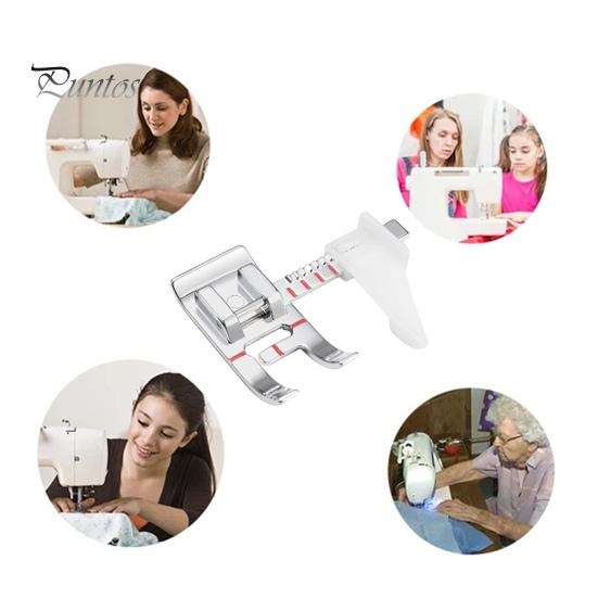 Sewing Machine Presser Foot Adjustable Guide Snap-On Stainless Steel Quilting Patchwork Stitching Low Shank Domestic Sewing Machine Feet