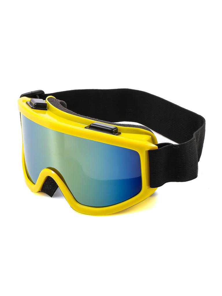 Cross-border Fashion Anti-fog Ski Goggles: Large Frame, Wind & Sand Proof, Colorful Protective Sports Glasses