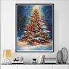 5D Christmas Tree Full of Diamond Painting Set, DIY Colorful Round Gemstone Crystal Decoration Painting Crafts and Artworks, Decorative Wall