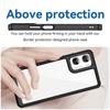 For Motorola Moto G06 Power 4G/Motorola Moto G06 4G Phone Case WANLONFENG XC Series TPU Acrylic Cover with Tempered Glass (Big Lens Hole)