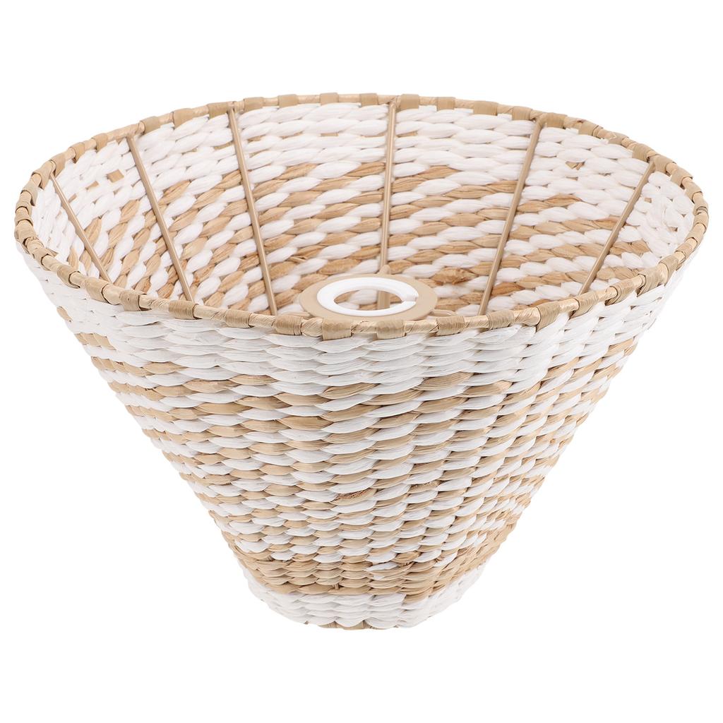 Woven Lamp Shade Creative Decorative Rustic Paper Weaving Lamp Cover Table Floor Light Shade Household Home Lampshade