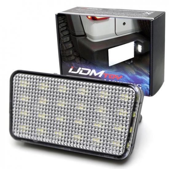 

3W Xenon White 18-LED License Plate Light Lamp For Jeep 2018-up Wrangler JL JLU