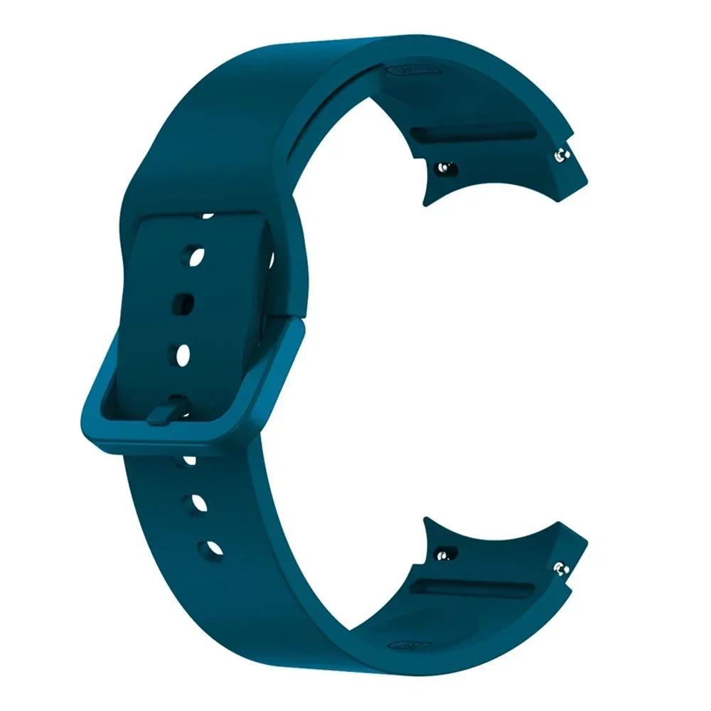 Silicone Leather Bracelet For Samsung Galaxy Watch 7 6 5 Pro 40mm 44mm Band Watch 6 4 Classic 47/43/46mm Strap Correa Watchband