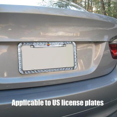 LED License Plate Frame Lighted License Frame Holder Motorcycle License Plate Frame With LED Light Bright License Plate Frame