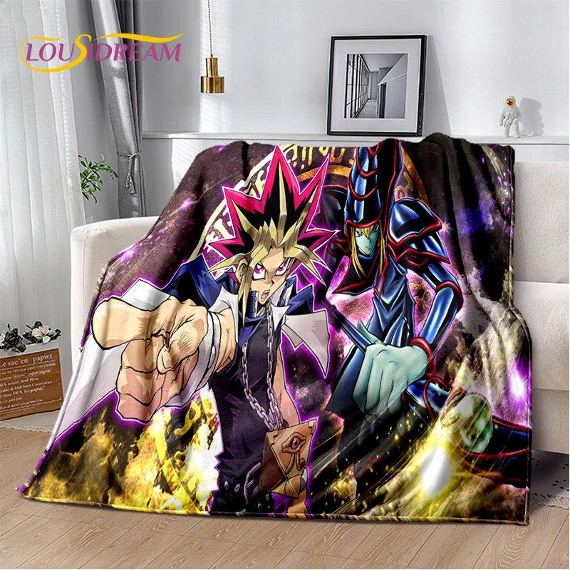 Yu-Gi-Oh MONSTER CARD Anime Cartoon weiche Plüschdecke, Flanelldecke, Überwurf, Decke für Wohnzimmer, Schlafzimmer, Bett, Sofa, Picknick, 3D