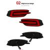 Car Flashing 1 Pair For Honda Civic 2016 2017 2018 Reflector Car LED Tail Light Rear Fog Lamp Bumper Light Auto Bulb Brake Light