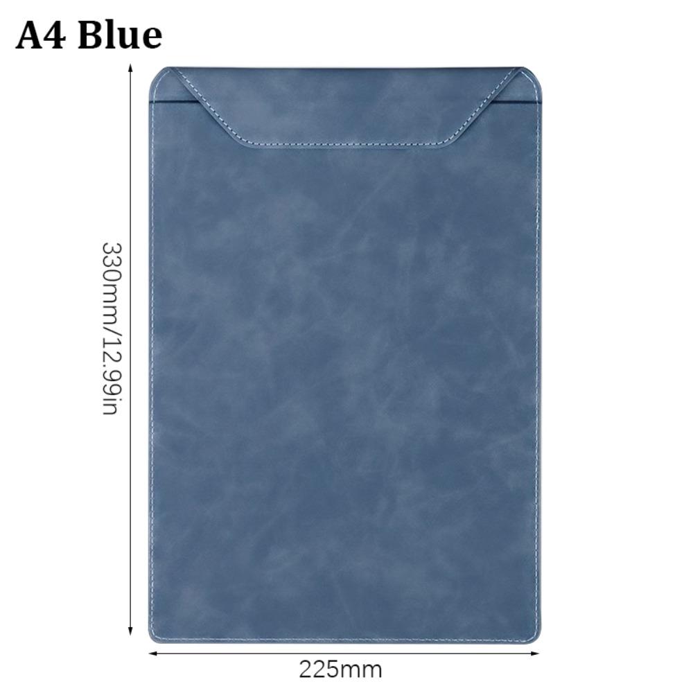 PU Leather Menu Wine Holder Pen Insert Waterproof Clipboard Document Clip Invisible Magnetic Buckle Order Dishes Note Holder