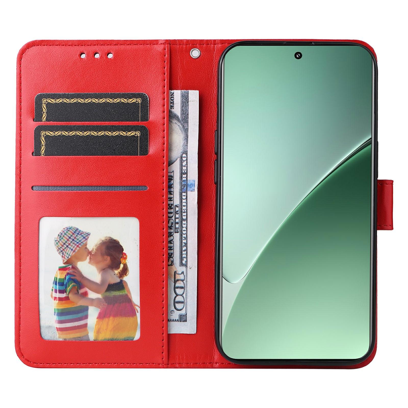 

For Xiaomi 15 Pro Case Sunflower Imprint Leather Wallet Phone Cover Pink