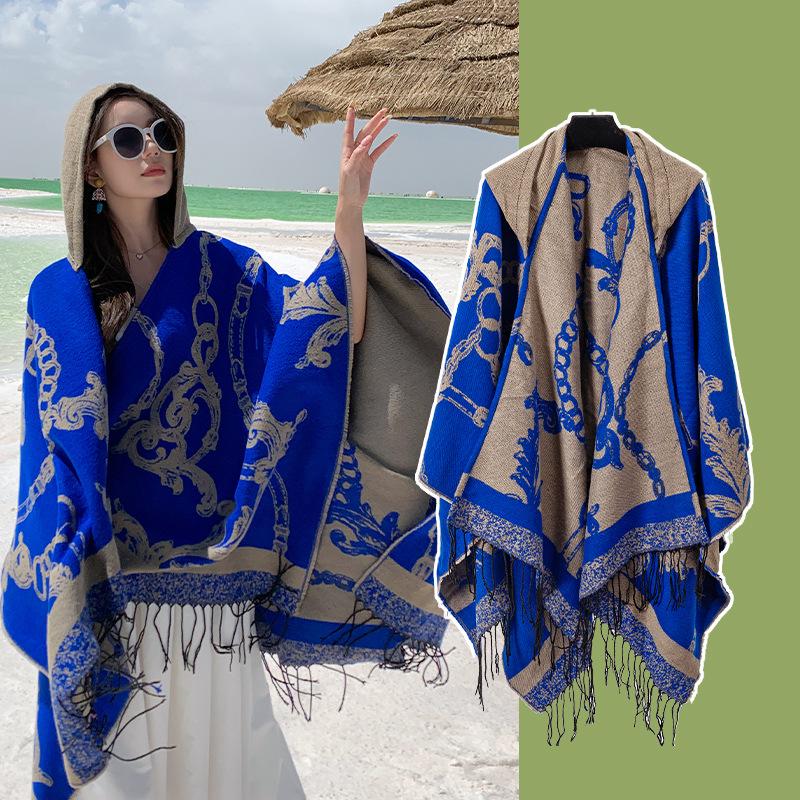 Retro Ethnic Style Large Comfortable Travel Shawl