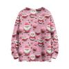 Women's Fashion Casual Long Sleeve Christmas Printed Round Neck Knitted Top