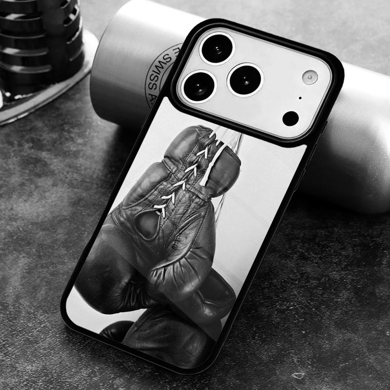 Boxing Gloves Hanging on a Wall Phone Case For iPhone 17 16 15 14 13 12 11 Pro Max Plus 17Air Soft Silicone Cover