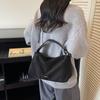 This Year's Popular Suede Retro Bag Women's Large Capacity 2025 New Trendy Messenger Bag Casual Commuter Pillow Bag