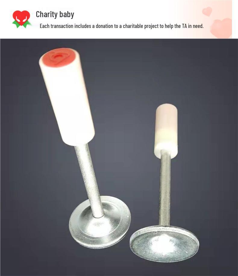 7znakový dřevěný L-profilový hranol s hřebíky pro zvukotěsné a stropní instalace s designem pro použití s práškovou rozstřelovací pistolí.