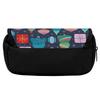 Pencil Bag 300D Polyester Double Layer Zipper Closure with Two Layers for Pens Stationery and Small Accessories for Boys Girls