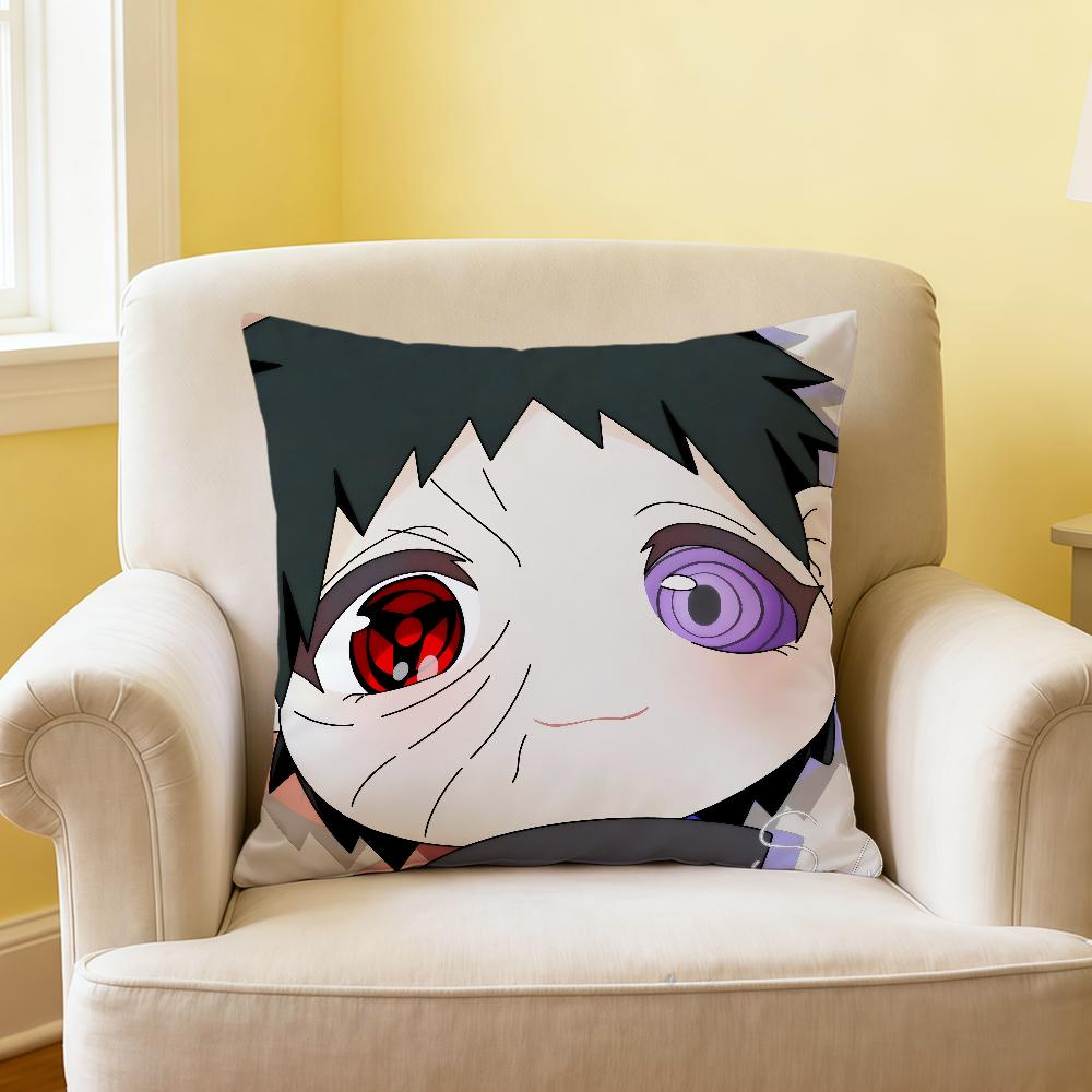 Classic Japan Anime NNaruto Chibi Kawaii Soft Pillowcase Sofa Home Living Room Decor Protective Covers Hogar Pillow Cover