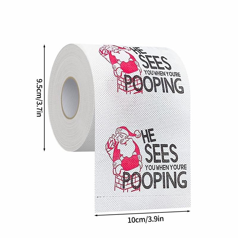 1/5Rolls Christmas Toilet Paper Santa Claus Elk Holiday Designs Toilet Paper Christmas Decoration Xmas New Year Supplies Navidad