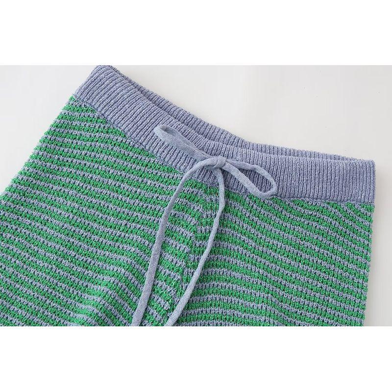 Kaslead New Arrival Women's Clothing Fashion Style Fashion Knit Top Casual Shorts 6427041 6427042