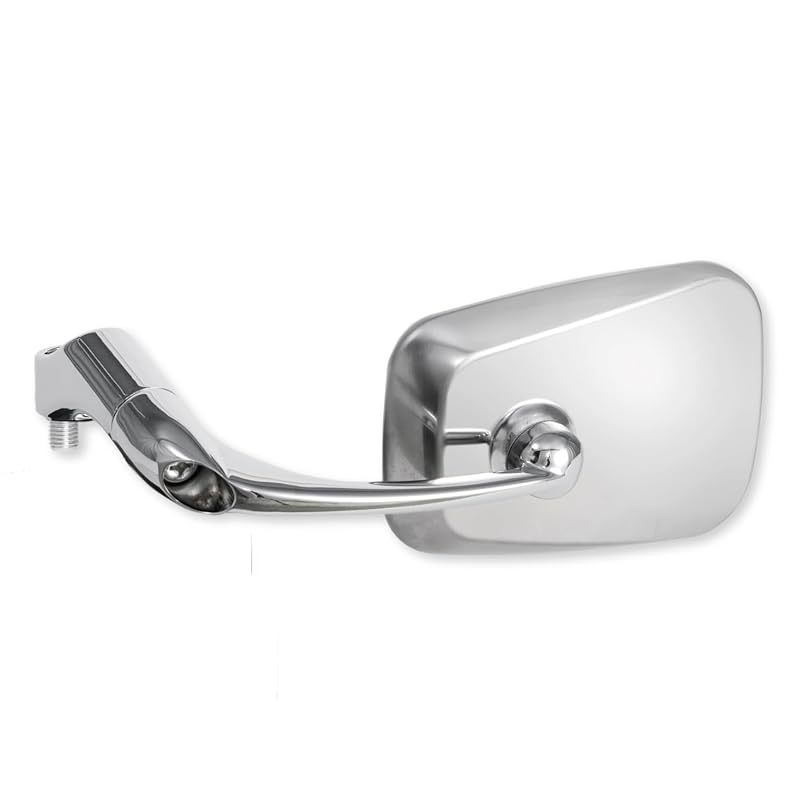 TANAX NAPOLEON NA-010 Valen T.T. Mirror, Chrome Plated (Silver), Motorcycle Mirror, 10mm Right/Right Thread Bolt Included, Left/Right Compatible,