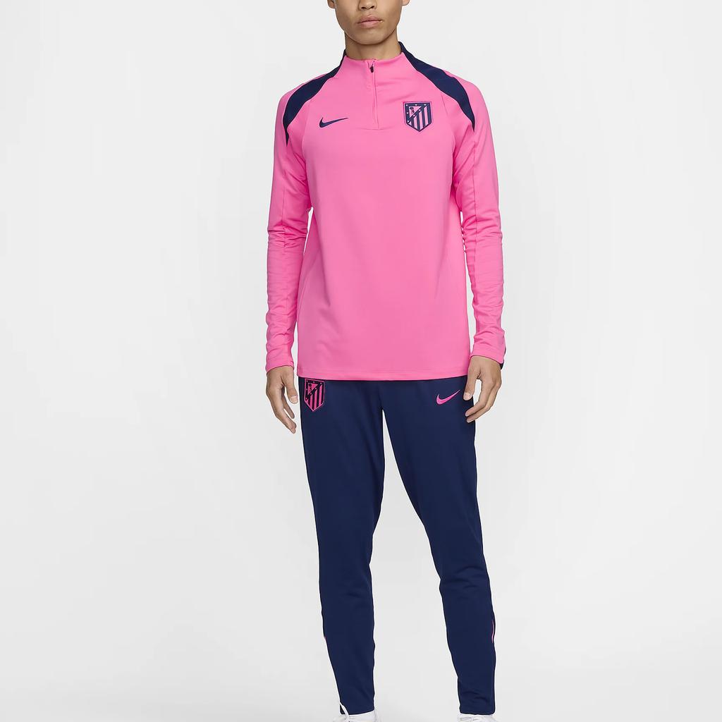 New Nike Atlético MadridDri Fit FW24 T Shirt Men's Vacuum Blue Pink FQ2616-649