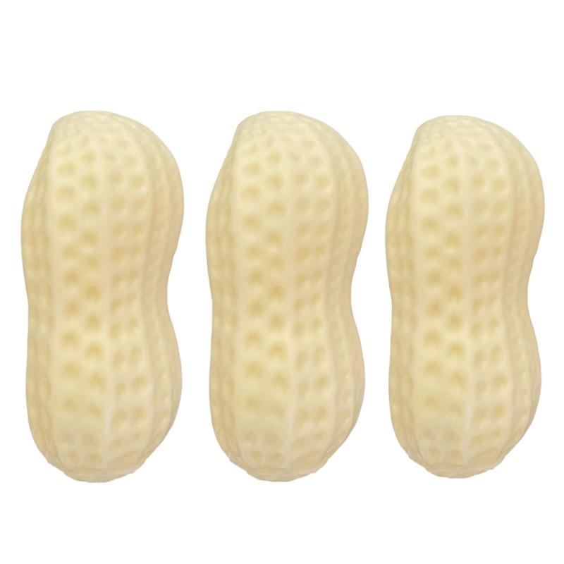 Dog Squeaky Toy Eco-Friendly Latex Durable Simulation Milk Scent Peanut Corn Shape Pet Interactive Training Toy