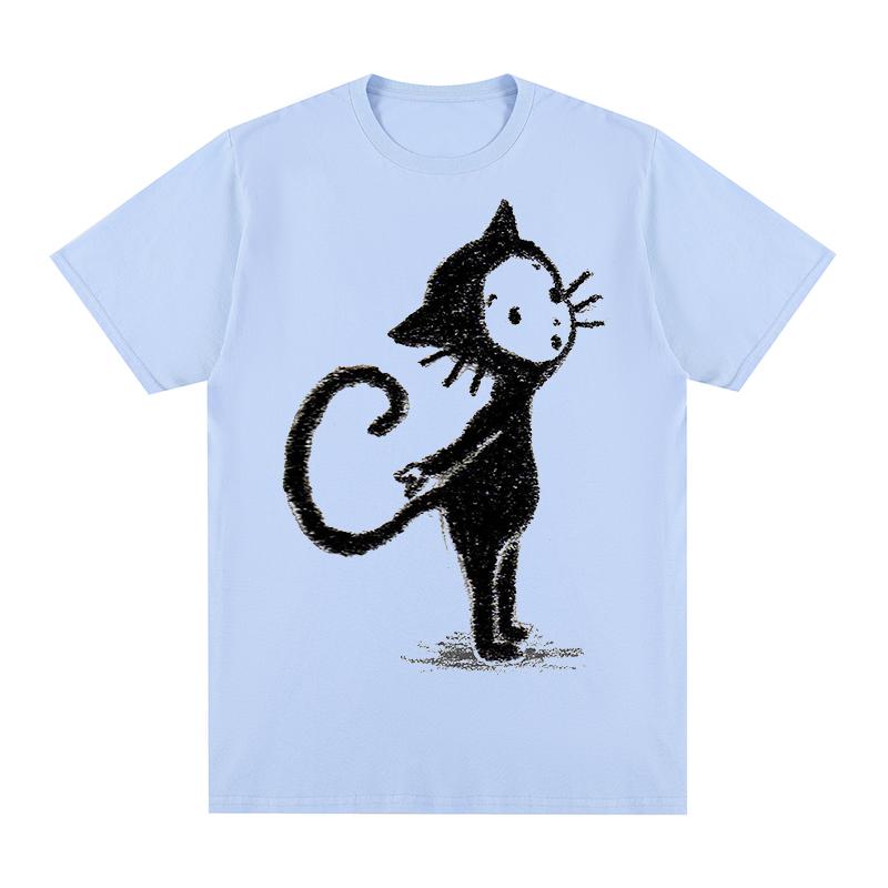 Yoshitomo Nara Vintage Tshirt Cat Girl Graphic Creative New Arrival Cotton Men T shirt New TEE TSHIRT Womens tops