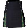 New Scottish Traditional Highland Plaid Dress Festival Dress Men's Plaid Contrast Pleated Skirt