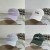 Baseball Cap Women Embroidered Letter Wide Brim Sun Hat For Summer Seasons