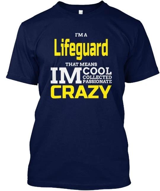 

I M LIFEGUARD Tee 100% Cotton T-shirt Mens Tees Top Made in the USA T-Shirt Tee Top Unisex M