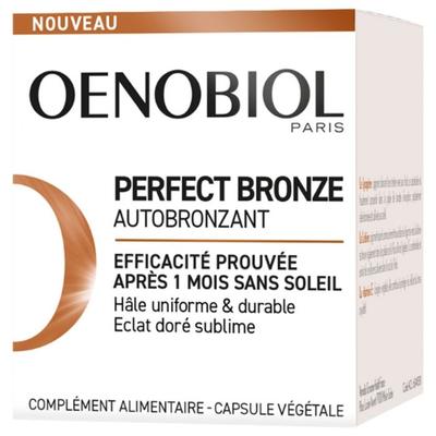 Autobronzant - Oenobiol - Perfect Bronze - 30 Capsule - 100% di origine vegetale - Carnagione dorata