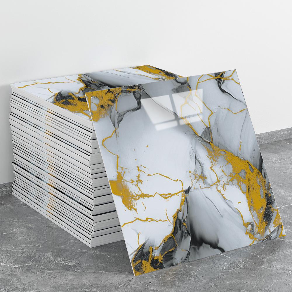 Fliesenimitat 3D Wandaufkleber: Selbstklebende Aluminium-Kunststoff-Paneele für Badezimmer- und Küchenrenovierung.