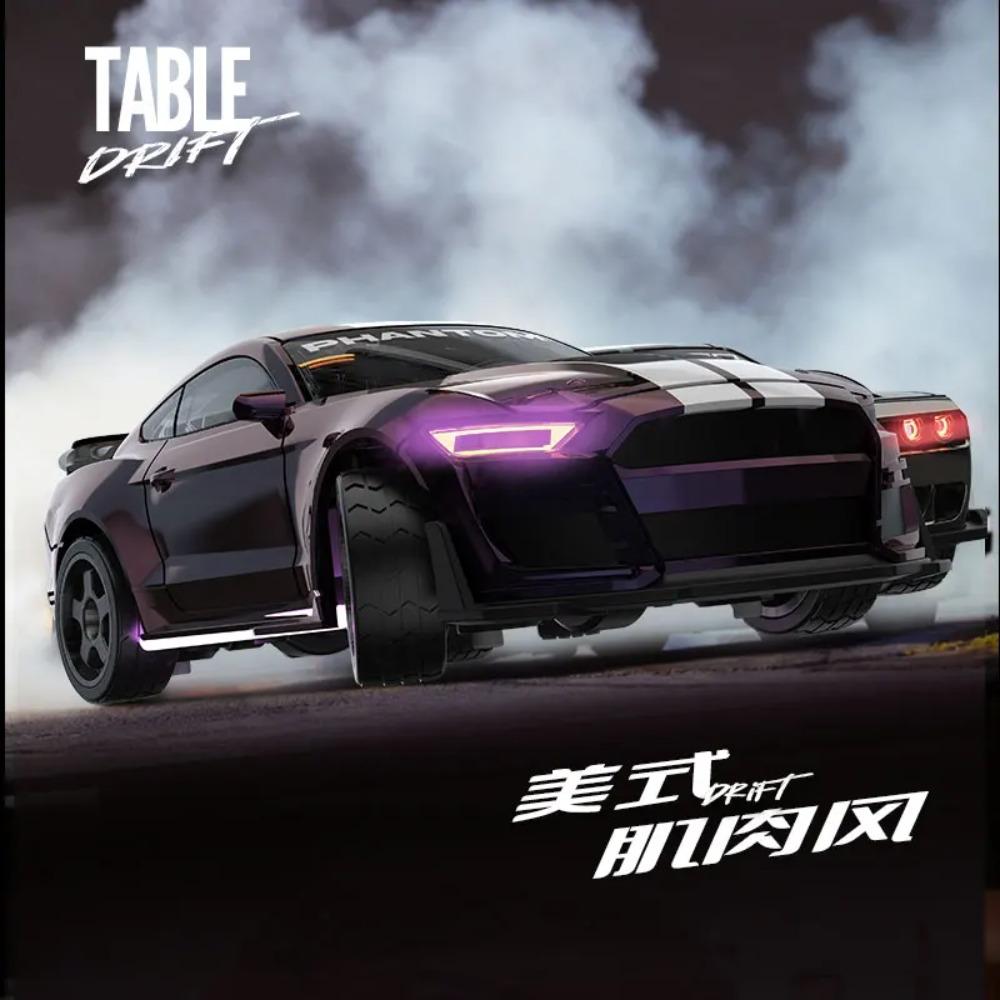 1:43 Rc Drift Remote Control Car High Speed Desktop Mini Simulation For Mustang GT Four Wheel Drive Half Proportional Rem