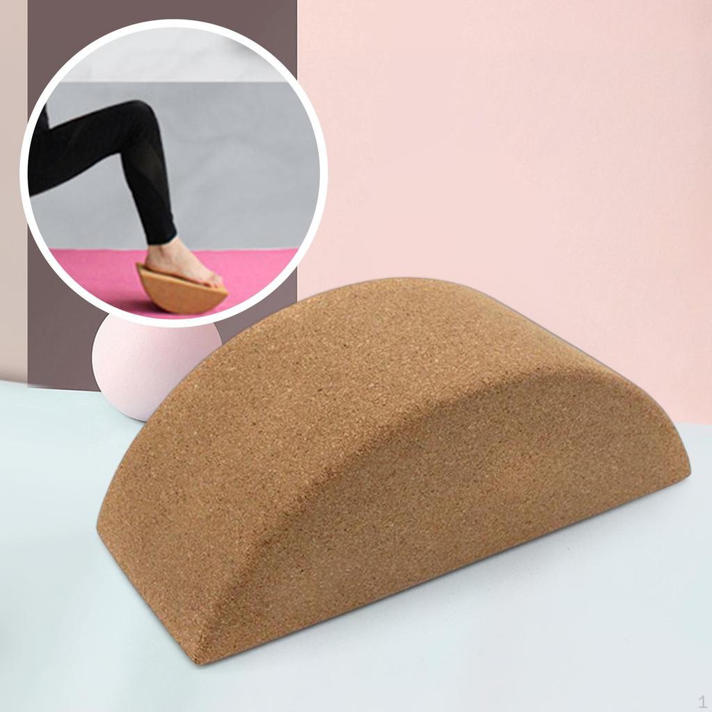 Cork Yoga Stable Wear Resistant Lightweight for Workout Gym Device