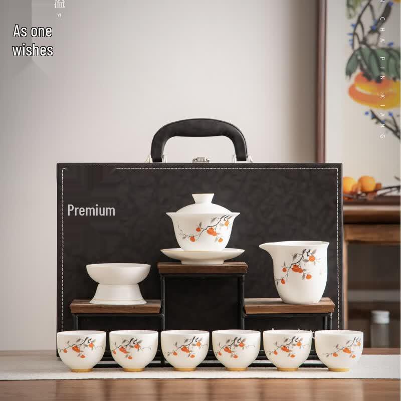 Chaxun High-End 10-Piece Ceramic Kung Fu Tea Set