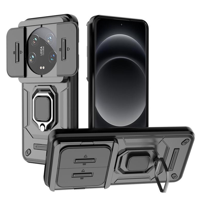 Xiaomi 14 Series Anti-Fall Lens Protection Case with Push Window