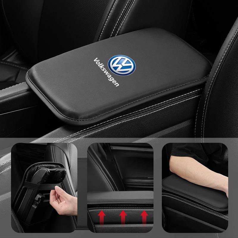 For VOLKSWAGEN VW Car Armrest Pad Covers Universal Center Console Auto Seat Armrests Box Pads For Volkswagen VW Golf GTI Tiguan