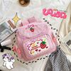 Sweet Soft Girl Strawberry Embroidered Lace Backpack - Cute & Versatile School Bag